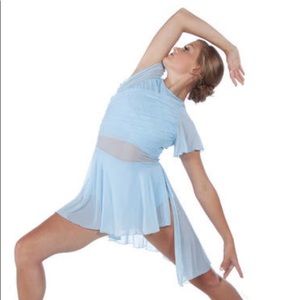 Flutter Sleeve Skirted Leotard